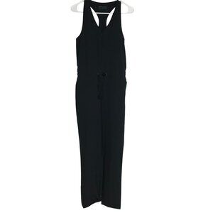 BACKCOUNTRY - WOMEN'S XS -BLACK SLEEVELESS GATHERED WAIST JUMPSUIT